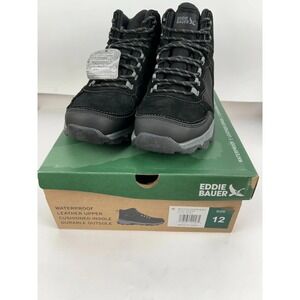 Eddie Bauer Men's Waterproof Outdoor Boot Style Bonham Size 12 Medium Black